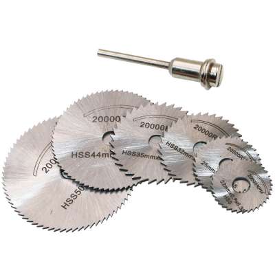 6pcs Mini Circular Saw Discs Blades HSS Metalworking Cutting Saw Disc Wheel Cutting Blades