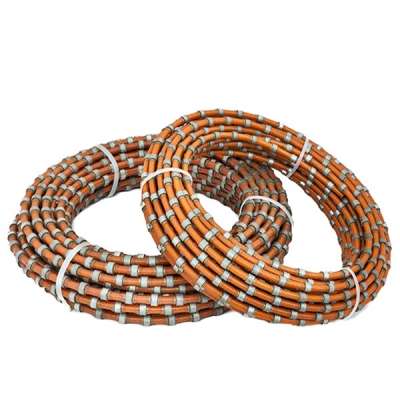 Portable diamond wire saw rope for granite stone cutting