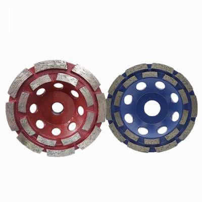 Concrete and Stone Polish Segmented Turbo Double Row Diamond Cup Grinding Wheel