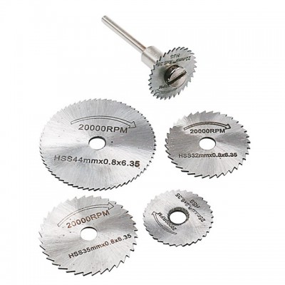 2019 High Quality Bright 6PCS HSS Rotary Tools Mini Circular Saw Blades Cutting Discs