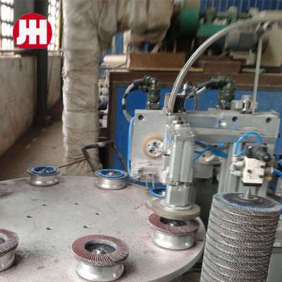 China factory supply semi automatic flap disc machine