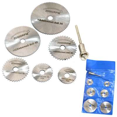 HSS Rotary Tool Woodworking Circular Saw Blades Kit Set Fits Dremel 1/8" Mandrel Mini Cutting Disc