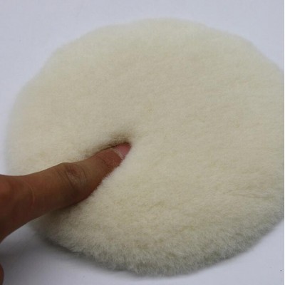 High quality self-adhesive 100% sheep wool polishing pad for car